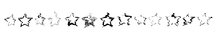 Glitch Stars Font LOWERCASE