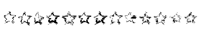 Glitch Stars Font LOWERCASE