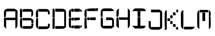 Glitch Traveler Font UPPERCASE