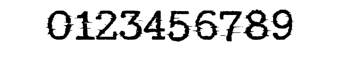 Glitch Typewriter By Sq Regular Font OTHER CHARS
