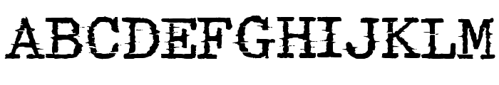 Glitch Typewriter By Sq Regular Font UPPERCASE