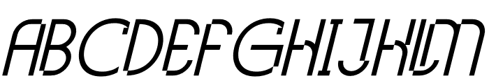 Glitchcraft Italic Font UPPERCASE