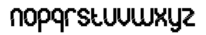 Glitchy Font LOWERCASE