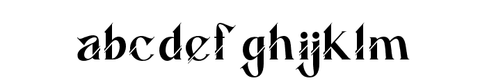 Glither-Regular Font LOWERCASE