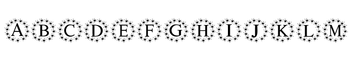 Glitter Star Font UPPERCASE