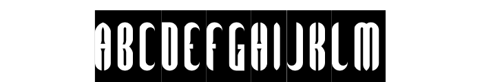 Glockenspiel-Inverse Font UPPERCASE
