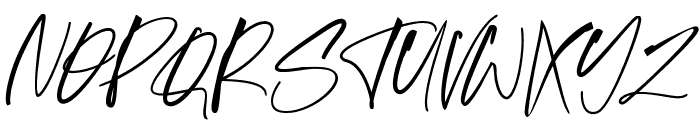 Glomiest Signature Font UPPERCASE