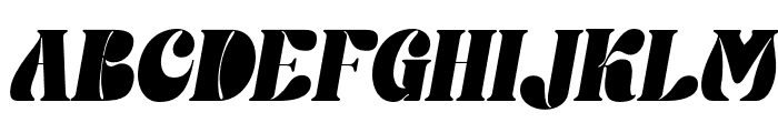 Gloofunky Italic Font UPPERCASE