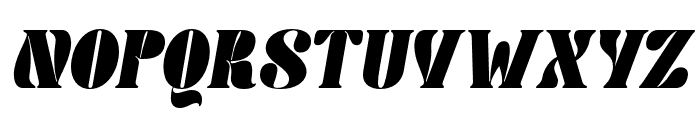 Gloofunky Italic Font UPPERCASE