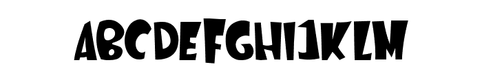 Gloomy Phobia Regular Font UPPERCASE