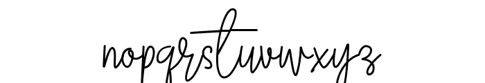 Gloowing Signature Font LOWERCASE