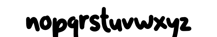 Gloppy Bump Font LOWERCASE