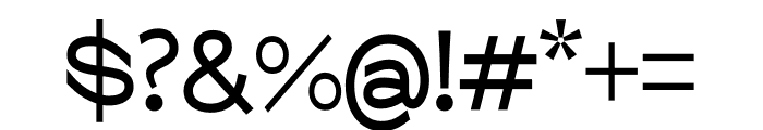 Glora-SemiBold Font OTHER CHARS