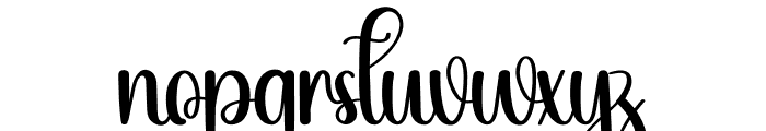 Gloria Style Font LOWERCASE