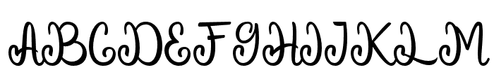 GloriaMachetta-Regular Font UPPERCASE