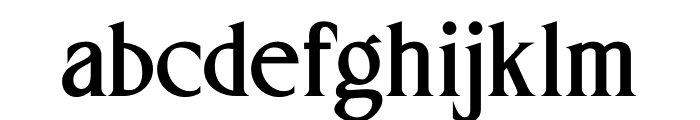 Gloriche Regular Font LOWERCASE