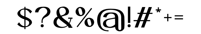 Glorien Sans Serif Font OTHER CHARS