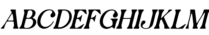 Glorieta Italic Font UPPERCASE