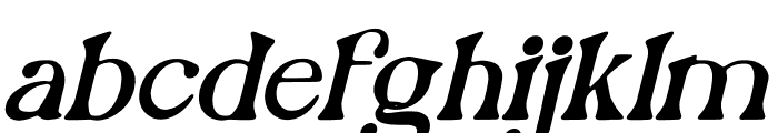 Glorieta Italic Font LOWERCASE