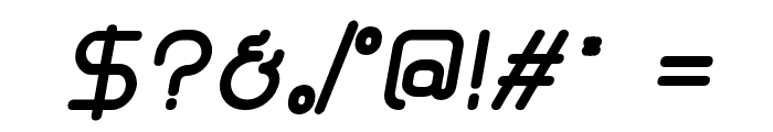 Glorifie-Bold-Italic Font OTHER CHARS