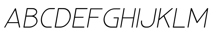 Glorifie-LightItalic Font UPPERCASE