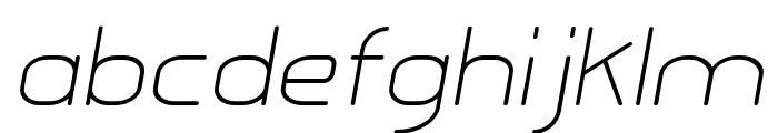 Glorifie-LightItalic Font LOWERCASE