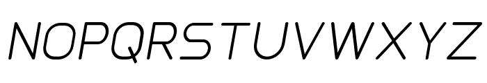 Glorifie-Regular-Italic Font UPPERCASE