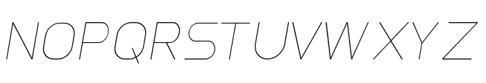 Glorifie-Thin-Italic Font UPPERCASE