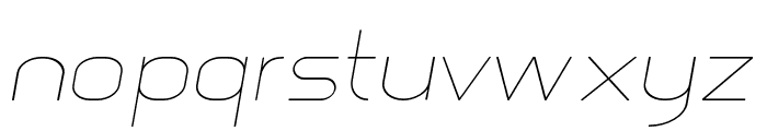 Glorifie-Thin-Italic Font LOWERCASE