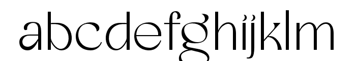 Glorify-ExtraLight Font LOWERCASE
