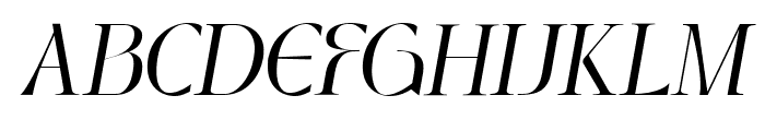 Glorify SH Italic Font UPPERCASE