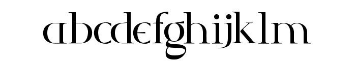 Glorify SH Regular Font LOWERCASE