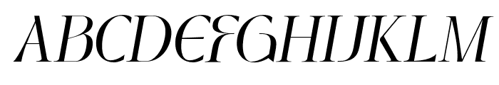 GlorifySH-Italic Font UPPERCASE