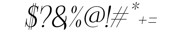 Glorious Copper Italic Font OTHER CHARS