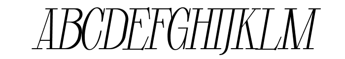 Glorious Copper Italic Font UPPERCASE