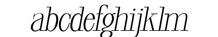 Glorious Copper Italic Font LOWERCASE