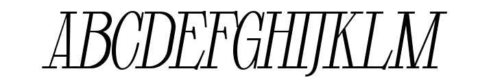 GloriousCopper-BoldItalic Font UPPERCASE