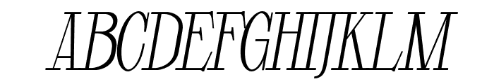 GloriousCopper-MediumItalic Font UPPERCASE