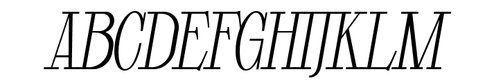 GloriousCopper-SemiBoldItalic Font UPPERCASE