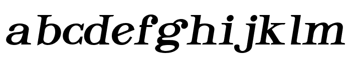 Glorisa-BoldItalic Font LOWERCASE
