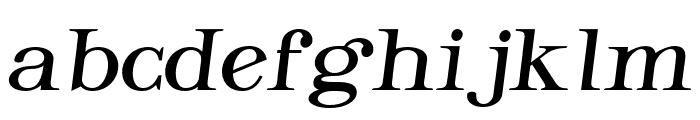 Glorisa-Italic Font LOWERCASE