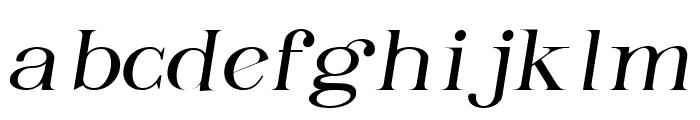 Glorisa Light Italic Font LOWERCASE