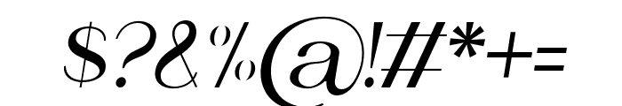 Glorisa-LightItalic Font OTHER CHARS