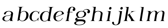 Glorisa-LightItalic Font LOWERCASE
