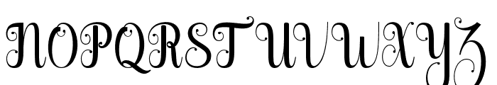 Gloritta-Regular Font UPPERCASE