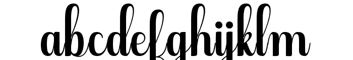 Gloritta-Regular Font LOWERCASE