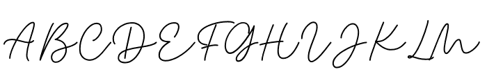 Glorius Signature Font UPPERCASE