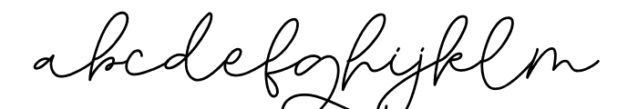 Glorius Signature Font LOWERCASE