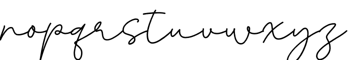 Glorius Signature Font LOWERCASE