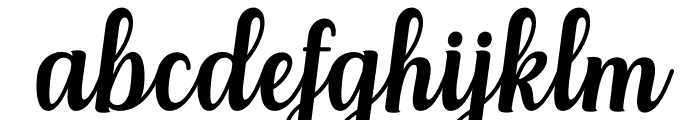 Glorynesia-Italic Font LOWERCASE